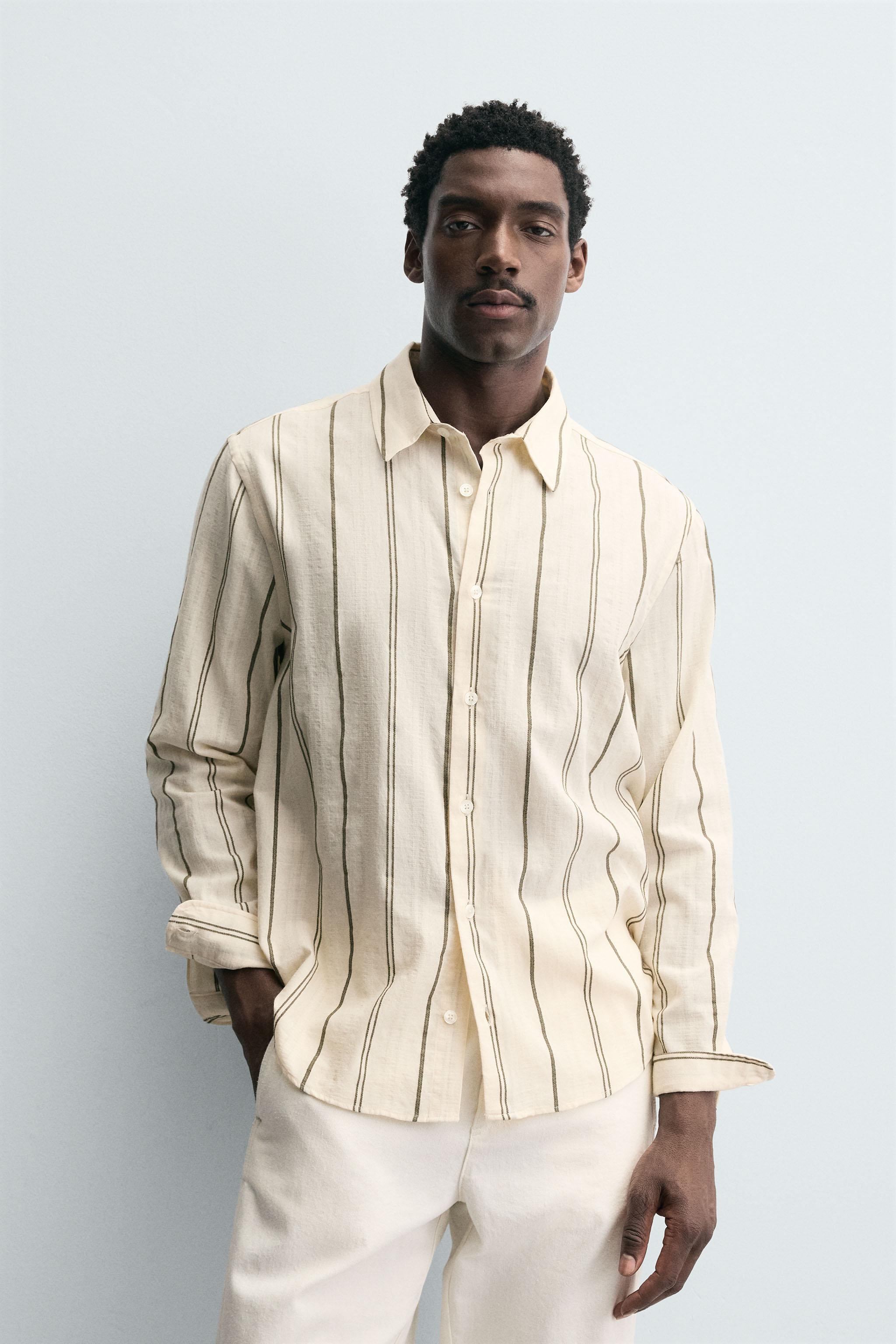 STRIPED JACQUARD SHIRT